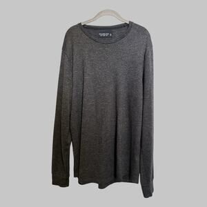 Abercrombie & Fitch Men’s Soft A&F Tee Minimalist Long Sleeve Charcoal Gray XL